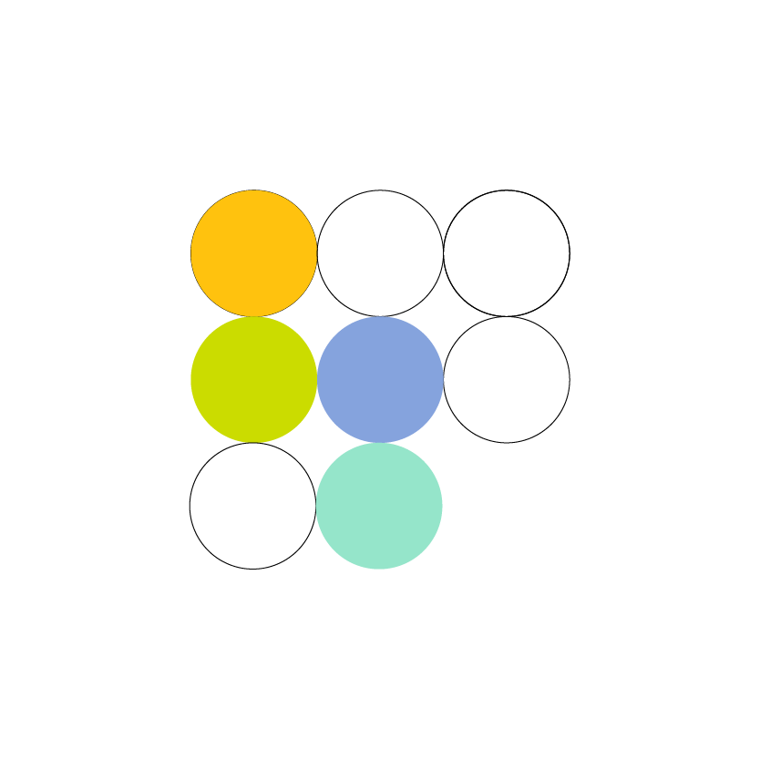 Row of circles - illustration-03 Row of circles - illustration-03